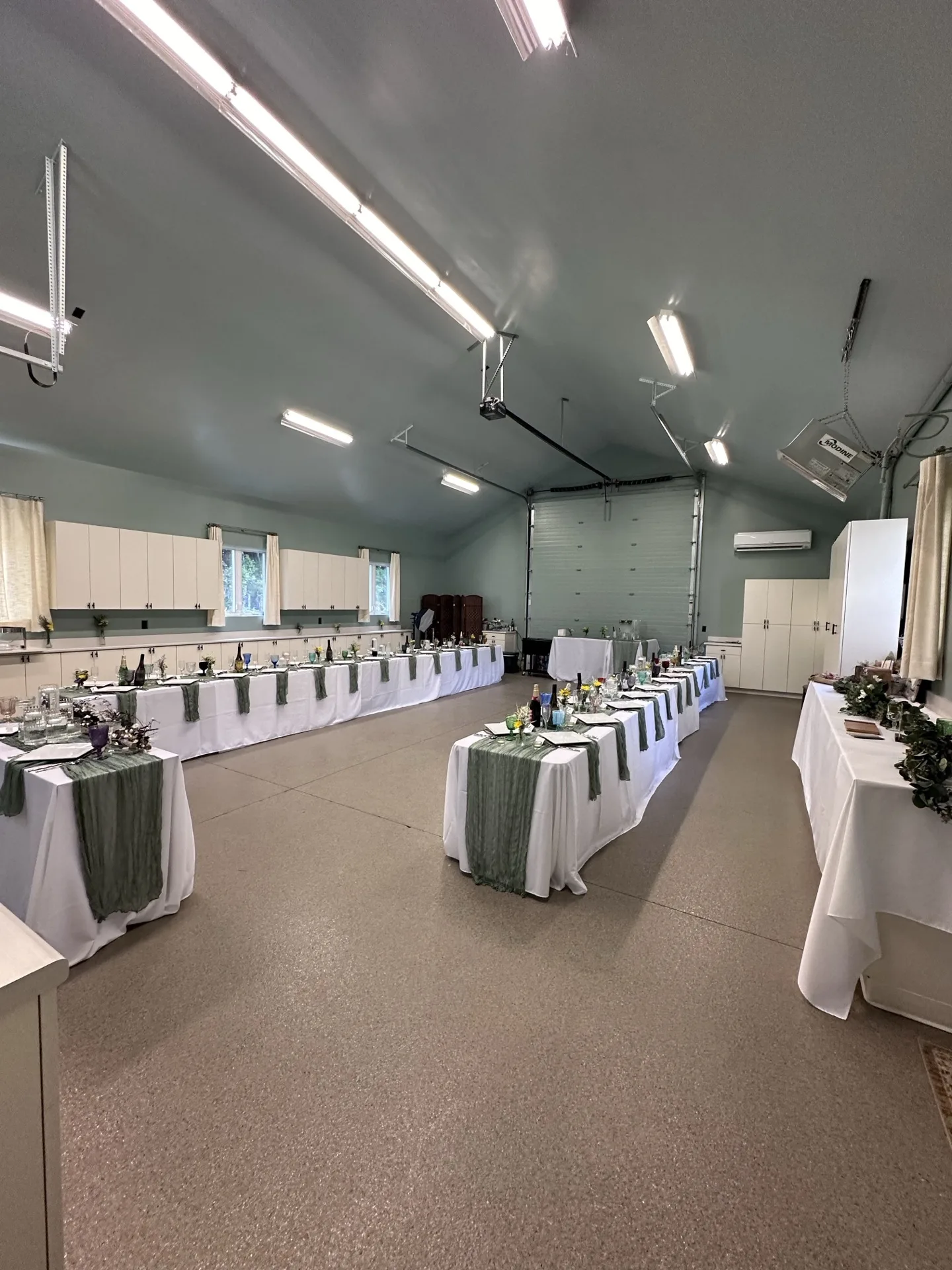 The Haven set for a gathering