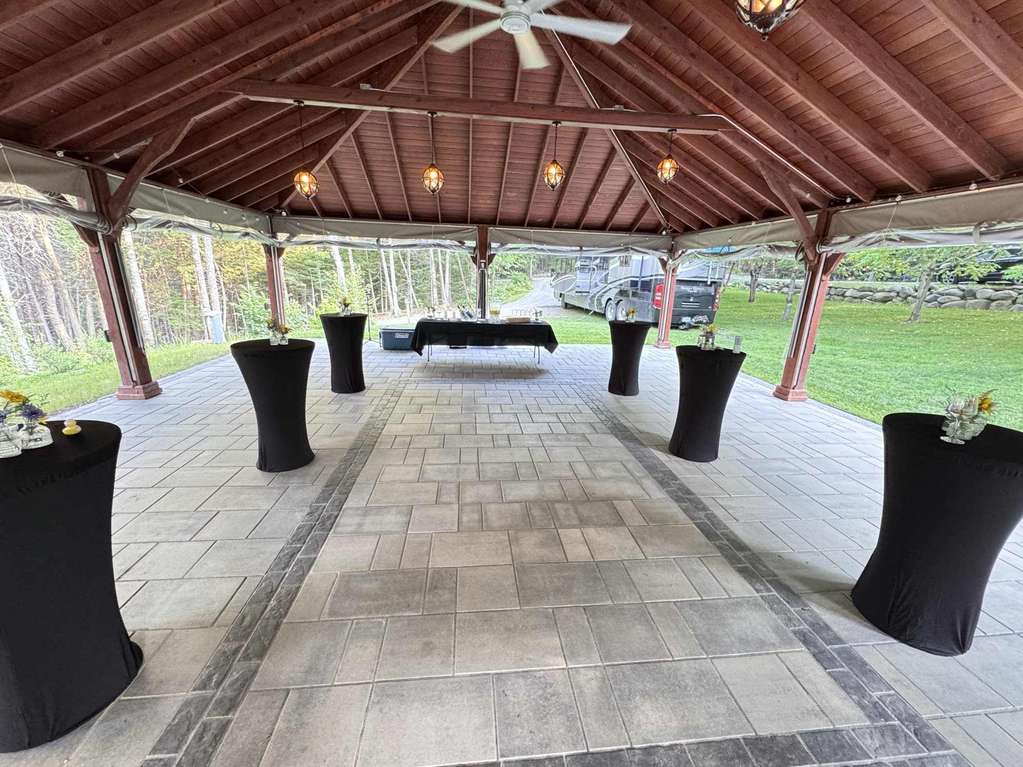 Thunder Hall Pavilion event venue at Dragonwood in Parkman Maine