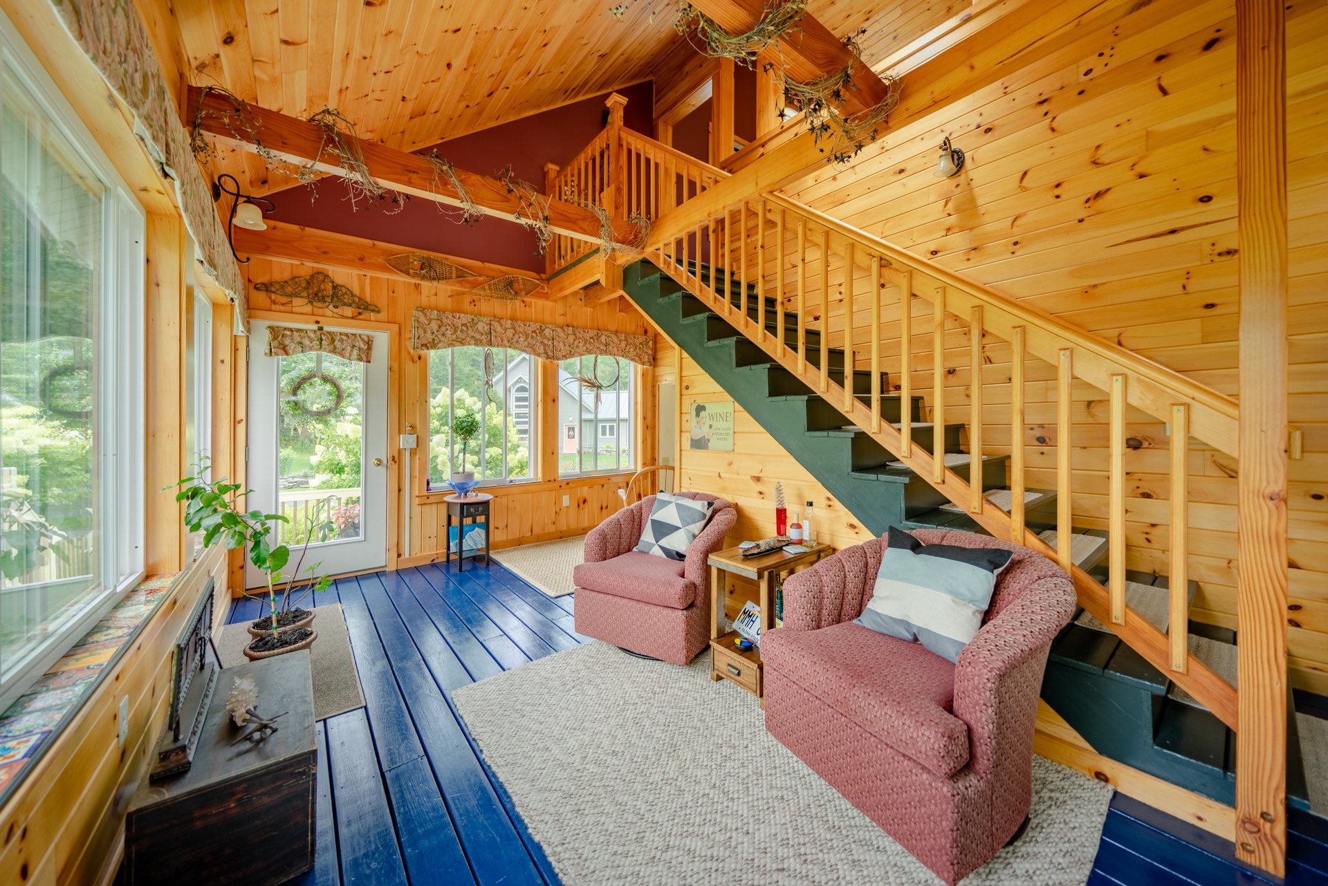 Main House lodging at Dragonwood retreat in Parkman Maine
