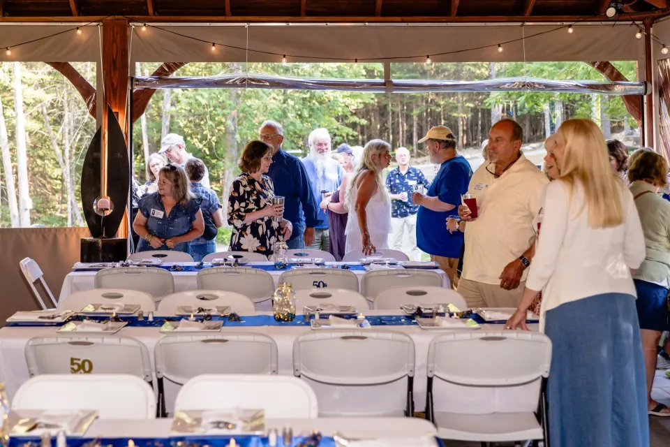 Family & Friends at Dragonwood lakeside retreat in Parkman Maine