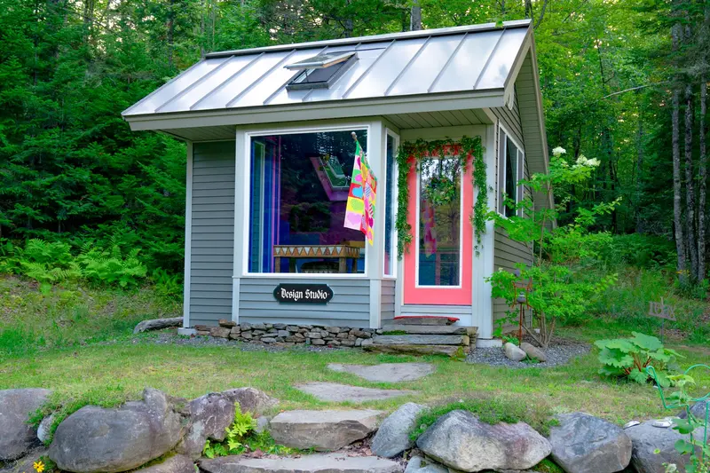 The Design Studio at Dragonwood lakeside retreat in Parkman Maine