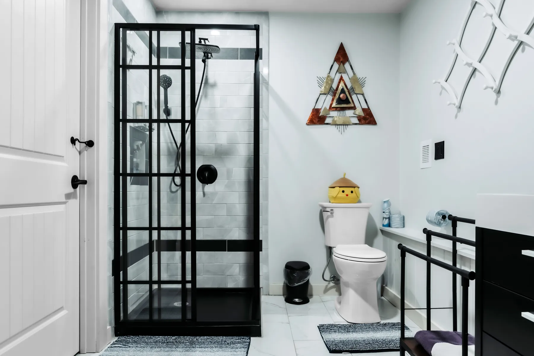 Guest bathroom inside The Haven