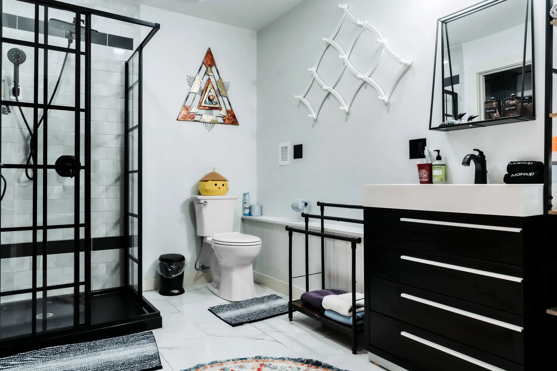 Second guest bathroom inside The Haven