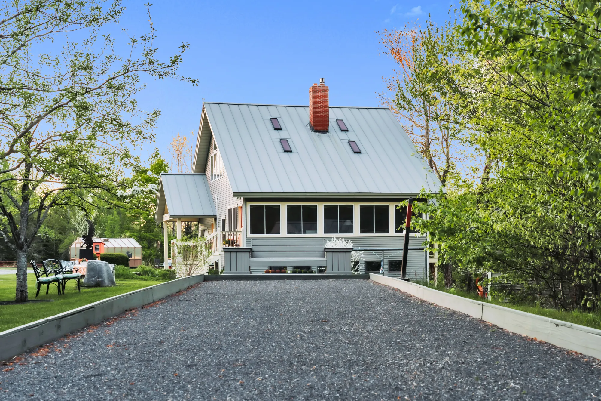Main House exterior and garden approach
