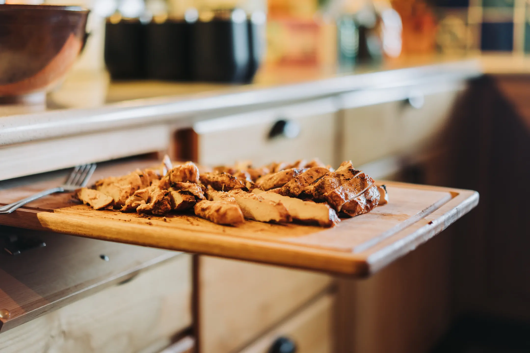 Food being prepared for a catered Dragonwood gathering